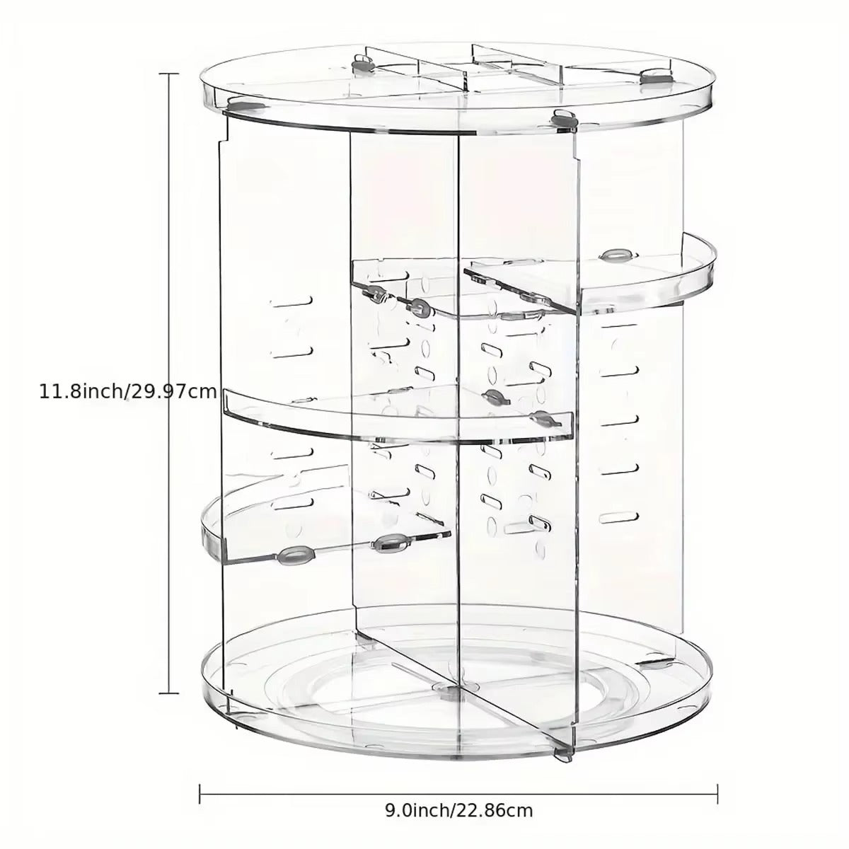 360° Rotating Makeup Organizer